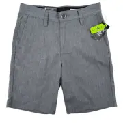 Volcom Frickin Charcoal Gray Chino Shorts Boys Size 8 Small 24 7"