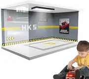 Model Car Display Case - Acrylic Car Garage, Dustproof Collectors Showcase | Realistic Garage Scene Model, Portable Display Box Diecast Models Scale Model Storage Case for Home Decor