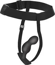 MASTER SERIES P-Spot Plugger Prostate Plug Trainer Set with Harness. Premium Silicone Butt Plug Sex Pegging Toy for Men and Adult Couples. 3 Plugs Included - Small, Medium, Large