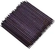 100 Pcs Orange Wood Nail Sticks Double Sided Multi Functional Cuticle Pusher Manicure Pedicure Tool for Manicure Pedicure Purple