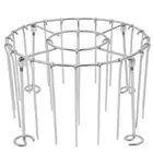 Air Fryer Skewer Rack Stainless Steel Air Fryer Barbecue Stand w/ 24 Skewers[