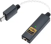 iFi GO link - DAC & Amplifier - USB-C to 3.5mm Adapter - Improve Headphone Sound from any Device - Gold-plated 3.5mm Headphone Socket – Flexible Cable - Supports Hi-Resolution 32-bit/384kHz/DSD256/MQA