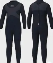 Hevto Kids Wetsuit Boys Girls 3 mm Surf Neoprene Full Wet Suit Zip Black Sz 8