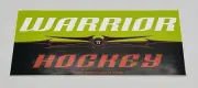 Warrior Logo Sticker Decal Sports Hockey 6 1/2" x 3"
