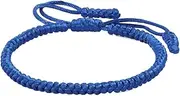 [COLORFUL BLING] Handmade Tibetan String Bracelet Adjustable Woven Rope Knot Buddhist Kabbalah Protection Lucky Friendship Bracelets for Mens Womens Amulet Gifts