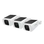Solocam S230 Wireless Outdoor Solar Spotlight 2K Camera, 3-Cam Kit, White, 3-Pac