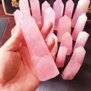 Natural Rose Quartz Obelisk Rose Quartz Tower Rose Quartz Point, Rose Quartz