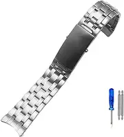 [BANDKIT] 18mm 20mm 22mm Watch Accessories Stainless Steel Strap for Omega 007 Seamaster Planet Ocean 300m Sports watchband Bracelet belt