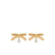 [Moschino] Moschino Bow-shaped Earrings ONE SIZE GOLD