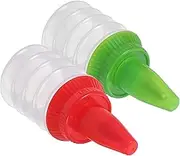TIDTALEO 2pcs Reusable Icing Bottles for Cake Decorating Multi-Function Squeeze Piping Tools for Cakes Cookies Biscuits Baking Accessory