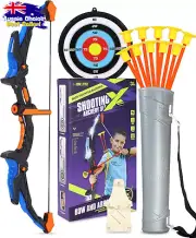 Bow and Arrow Set Archery Set Toy for Kids with Suction Cup Arrows and Target