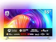 [Philips] 55-Inch 4K LED Android Smart TV | UHD & HDR10+ | 3-Sided Ambilight | Dolby Vision & Dolby Atmos | P5 Perfect Picture Engine | 55PUT8507/75