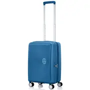 American Tourister Curio 2 - 55 cm Expandable Carry-On Spinner Suitcase - Pacific Blue