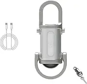 Lumilink Mini Torch, 1200LM Super Bright Mini Keychain Flashlight, Rechargeable LED Bright Torch Lightweight and Portable Suitable for Travel and Adventure (White,1pcs)