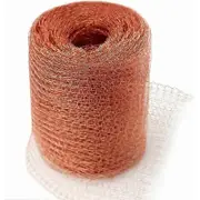 High Quality Anti Rodent Mesh, 100% Copper Anti Slug Snail Mouse Rat Birds Nematodes Ferramol, Knitted Copper Net for Indoors, Garden (6 Meters)