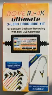 Dash Cam Hardwire Kit, Mini USB, for ROVE R2-4K Car Dash Camera NEVER USED 2022
