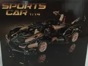 Moyu Sports Car 1:14 Scale 1200+pcs Building Block Toy in Gold/Black New In Box