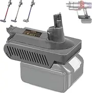 JJXNDO V10 Adapter for Makita 18V Li-ion Battery Converter to for Dyson V10 Battery Work for Dyson V10 Cyclone Animal Absolute Fluffy SV12 Vacuum Cleaner(V10 Adapter NOT Battery)
