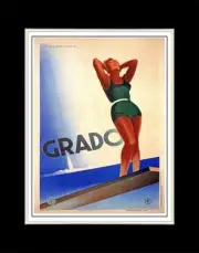 1933 Grado - Matted for 11x14 Frame