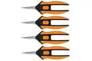 Fiskars SP13 Multi Purpose Solid Garden Pruning Snip 1051600 (Pack 4)