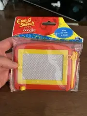 New Etch A Sketch Doodle Draw And Slide Writing And Drawing Nostalgic Red Travel