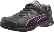 Women's Puma Safety Stepper SD Low Safety Toe Shoes BLK/Purple 10D
