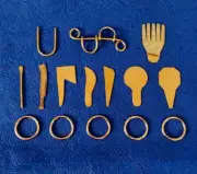 Osun Osogbo Yoruba Orisa tool set Ide Oshun Ochun Herramientas ifa