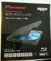 Pioneer Ultra Blu-ray HD BDR-XD07J-UHD 4K Portable USB3.0 Bluray Drive
