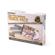 Bachmann 44596 HO-Scale First Railroad Track Pack 45 pcs Nickel-Silver+DVD