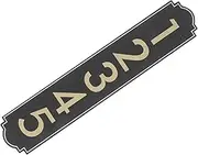 WHAMVOX Versatile Outdoor Metal Address Sign Large House Numbers Easy Mounting for Office Garden