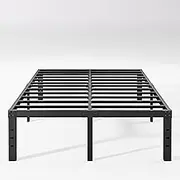 Bed Frame 3600lbs Heavy Duty Metal Platform No Box Spring Needed with Steel Slat Support, Easy Assembly,Noise-Free 16 Inch (Queen)