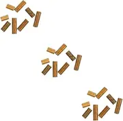 3sets 1 Bag Brass Thread Rods for Light Fixtures Easy Installment Creative Thread for Lamp Repair 8pcs*3