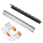Evenly Cooked Kabobs with Easy Flipping Skewer Rack No Burning or Sticking