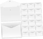 HOUDERCO 20 Pcs A4 Binder Pockets Document Holders Pp Plastic Sturdy Easy to Use