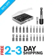 Quality 22-Pc Screw Extractor Set with Magnetic Bit Holder - Compact