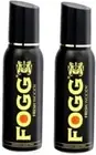 FOGG Fresh Woody No Gas Perfume Body Spray - For Men (240 ml, Pack of 2)