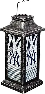 Team Sports America Light Up Solar Garden Lantern for NY Yankees Fans 4.4 x 10 x 4.4 Inches