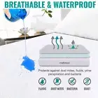 100% Cotton Mattress Protector Terry Bed Matress Waterproof Single King Baby Cot