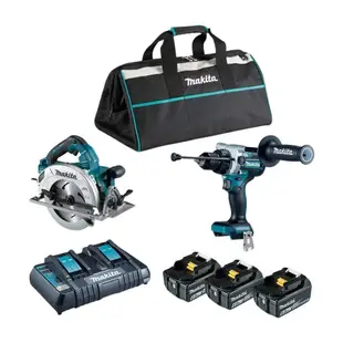 MAKITA 牧田 18V鋰電無刷雙機組-震動起子電鑽＋圓鋸機(DLX2442GX1)｜ASTool 亞仕托