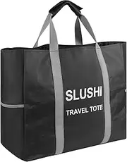 [TheClouds] Travel Party Tote for Ninja Slushi Machine FS300 Series and FS299, Ninja Slushie Carrying Bag, Slushie Machine Accessories (Black)