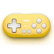 8Bitdo Zero 2 Bluetooth Key Chain Sized Mini Controller for Nintendo Switch,Windows,Android and macOS (Yellow Edition)
