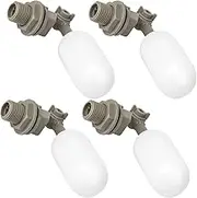 4PCS 1/2" Float Ball Valve with 180° Rotating Float Stick Auto Water Level Control for Water Tank Towers Humidifiers