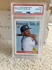 2019 Topps Archives Fernando Tatis Jr Rookie RC PSA 10 Padres #75