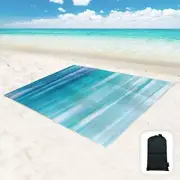 Sand Proof Beach Blanket Oversized 95"x 80",Waterproof Sand Free Beach Mat wi...