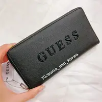 在飛比找樂天市場購物網優惠-美國 guess 長夾 黑 粉