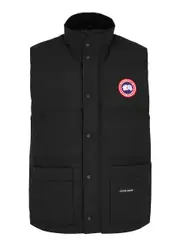 Canada Goose Freestyle Crew Black Quilted Arctic-Tech Gilet - Xxl, Men's Designer Gilet, Male XXL