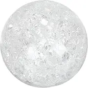 Delicate Crystal Ball Ornament Ice Crack Design Decoration for Home Girl Bedroom Decor Crystal Sphere Lightweight Eye Catching Adornment for Office