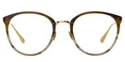 Linda Farrow CALTHORPE LFL251 C95 Women’s Glasses Brown Size 51 - Private Health Rebate - Blue Light Block Available