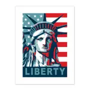 Statue Of Liberty American Icon Print Canvas Premium Wall Decor Poster