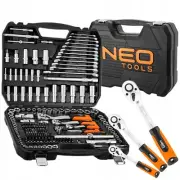 Neo Tools Wrench 1/2 1/4 3/8 Socket Screwdriver Bit Set 220 Pcs Mechanic Kit